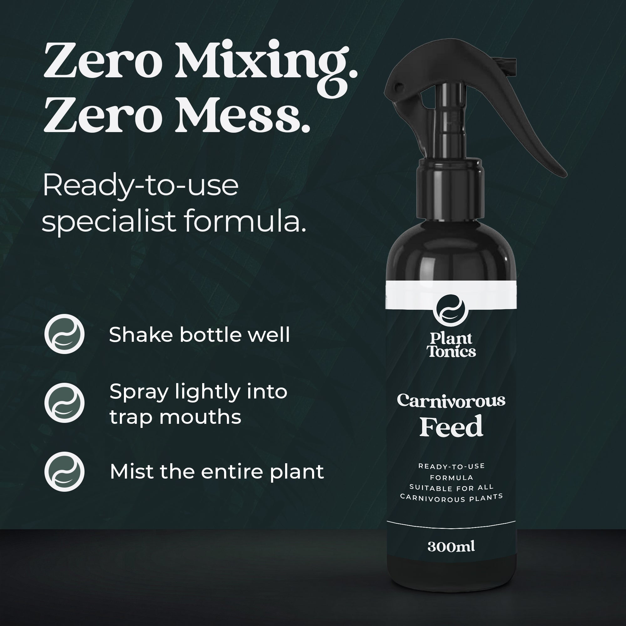 Plant Tonics Carnivorous Plant Feed ready-to-use 300ml spray for Venus Flytraps and Pitcher plants